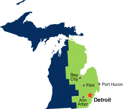 Eastern District of Michigan Areas Served